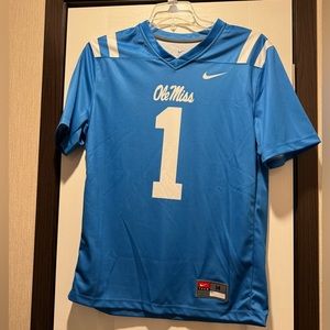 Men’s Nike Ole Miss powder blue football jersey